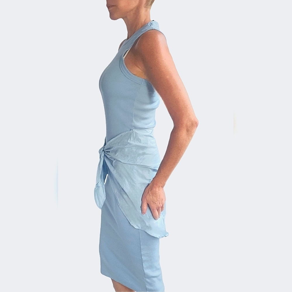 🎁SPECIAL🎁VERONICA BEARD Odeon Layered Ribbed Stretch Midi Dress - Picture 3 of 11